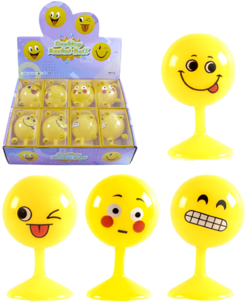 8 Smiley tuimelbal met zuignap 4510