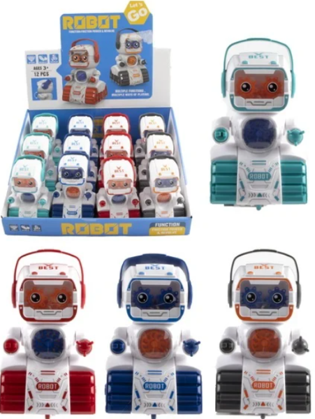 12 Frictie robot 10 cm 4455