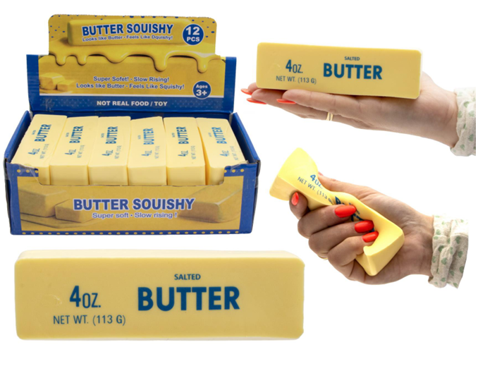 12 Squeeze boter staaf in display 4941