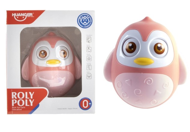 Tuimelaar pinguin roze in doos 4567