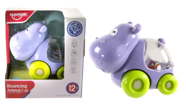 Baby nijlpaard auto 10 cm. 4363