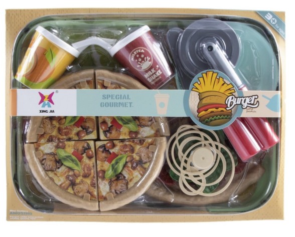 Pizzaset 18-delig in window box 4571