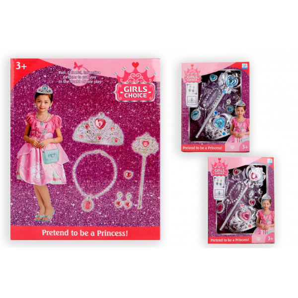 Set tiara en sieraden in doos 8701