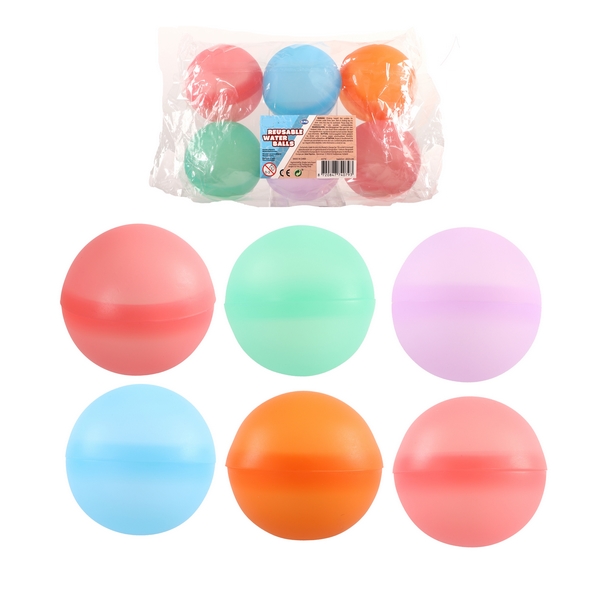 6 Hervulbare waterballen in verpak. 4079