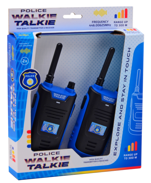Walkie Talkie politie 300 m.bereik 30035