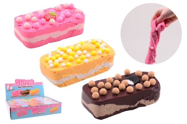 6 puff slijm taartjes in display 24614