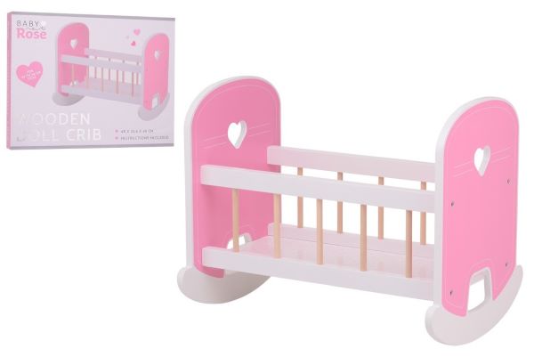 Baby Rose houten schommelwieg 27722