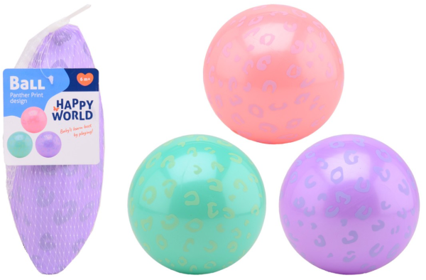Happy world panter print speelbal 22297