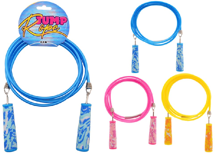 Springtouw 2,2 mtr kleur handvat 29703