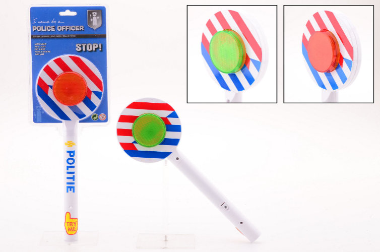 Politie stopbord met licht 26037