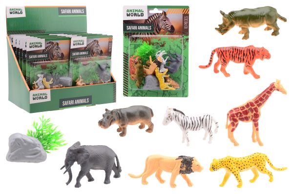 12 wilde dieren speelset op kaart 26209