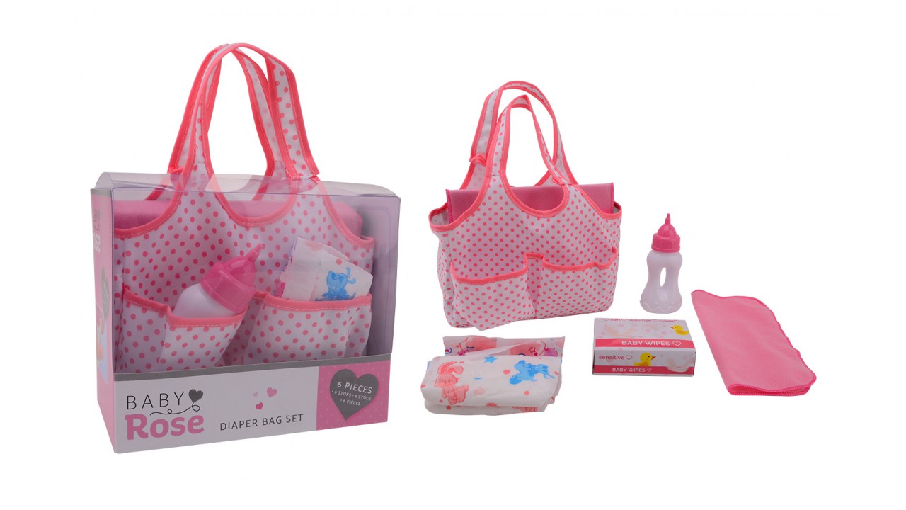 Baby rose luiertas met acc. 27616
