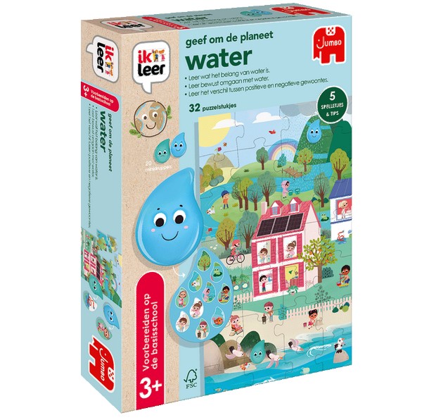 Jumbo geef om de planeet water