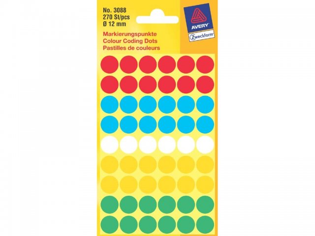 Zweckform 3088: Kantooretiketten 270 St.