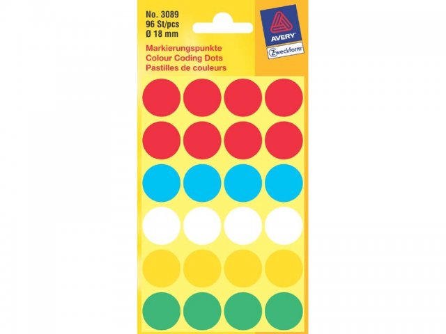 Zweckform 3089: Kantooretiketten 96 St.