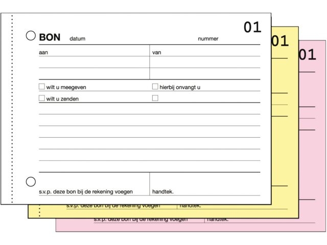 Expres bonboekje 3x50 vel 40270