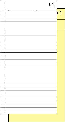 Expres order/commissieboekje 30020