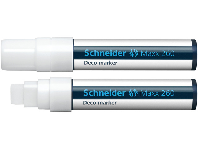 5 krijtmarker schneider wit 260