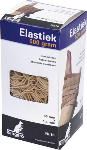 Kangaro elastiek 500 gr.naturel nr. 16