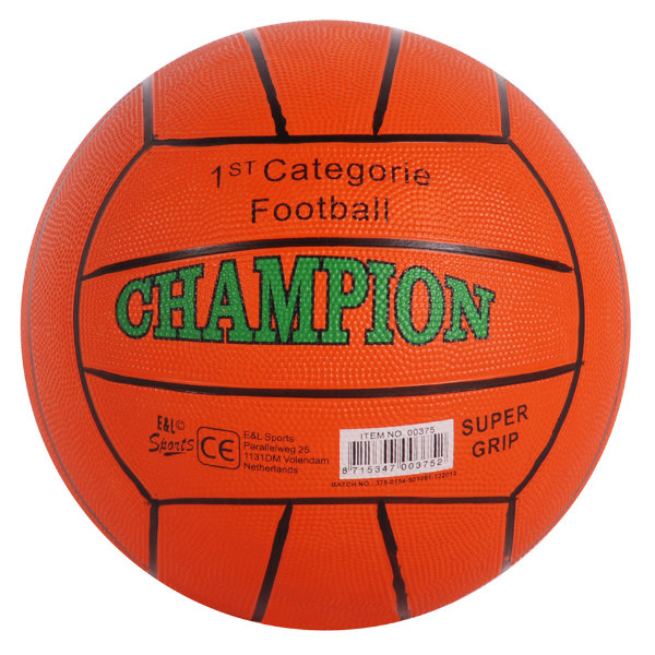 Rubberen voetbal Champion 380 gram Oranj
