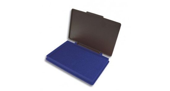Stempelkussen 7x11cm Kores blauw