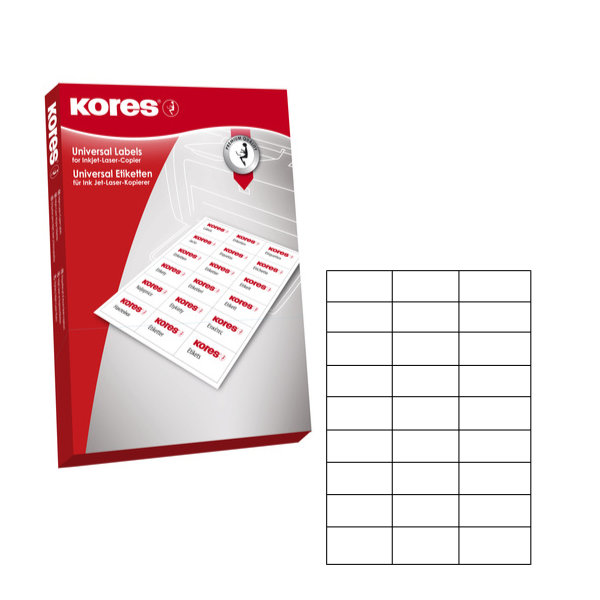 100 vel etiketten A4 wit 70,0x32,0 70033