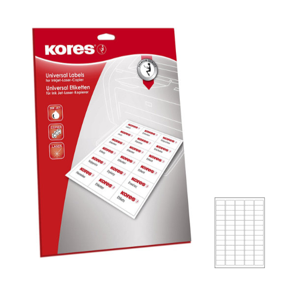 100 vel etiketten A4 wit 38.1x21.2mm