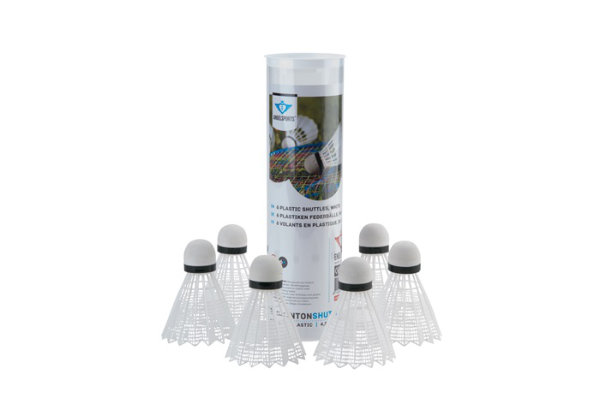 6 shuttles plastic in koker 857011