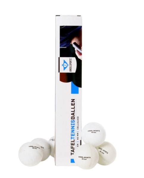 6 tafeltennisballen in doosje 040107