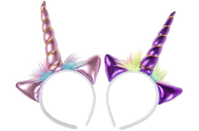 12 unicorn tiara 2 ass. 9703