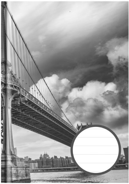 A5 Schrift gelinieerd harde kaft 76380