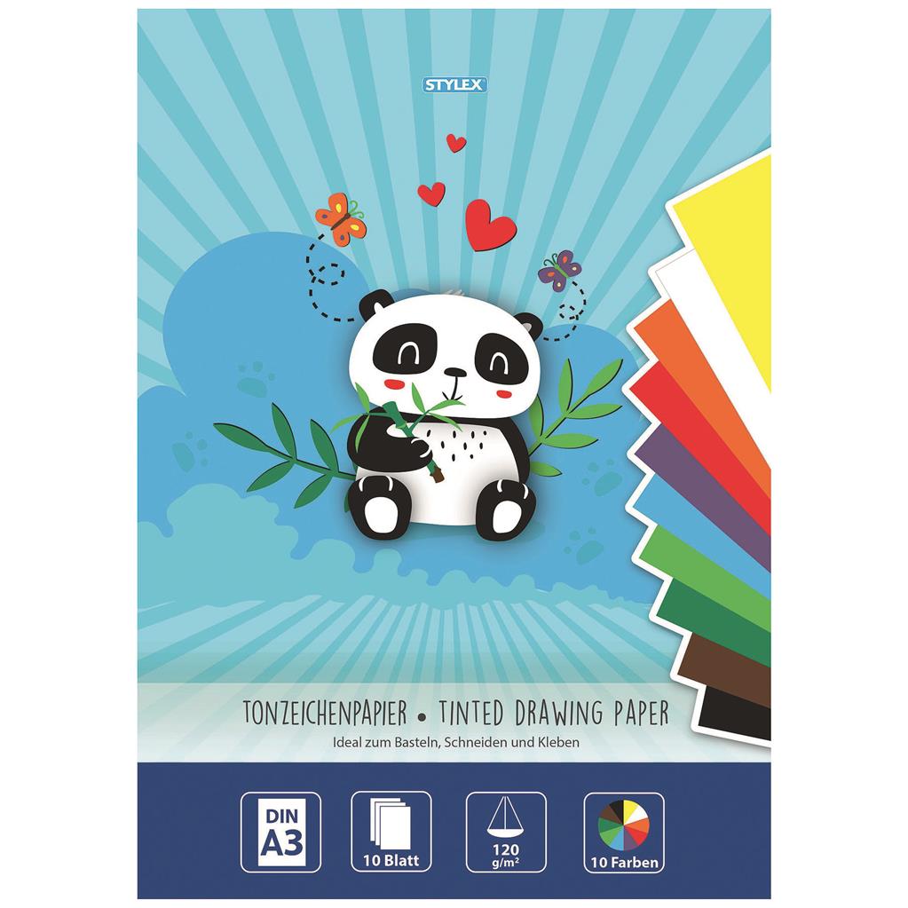 10 vel knutselkarton ass. kleur A3 46724