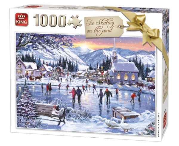 King puzzel ice skating 1.000 st. 5724