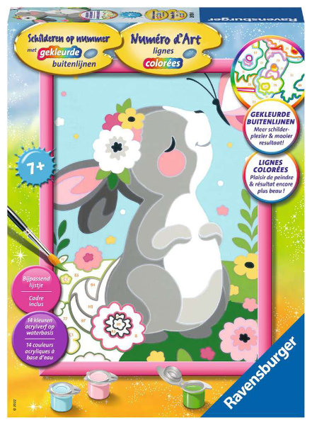 Schilderen op nr. konijn vlinder 20150