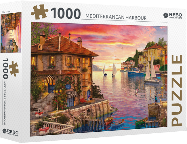 Rebo puzzel 1000 st. Med. Harbour