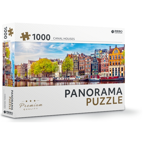 Rebo puzzel 1.000st Panorama canal house
