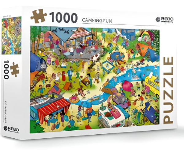 Rebo puzzel 1.000 st. Camping Fun
