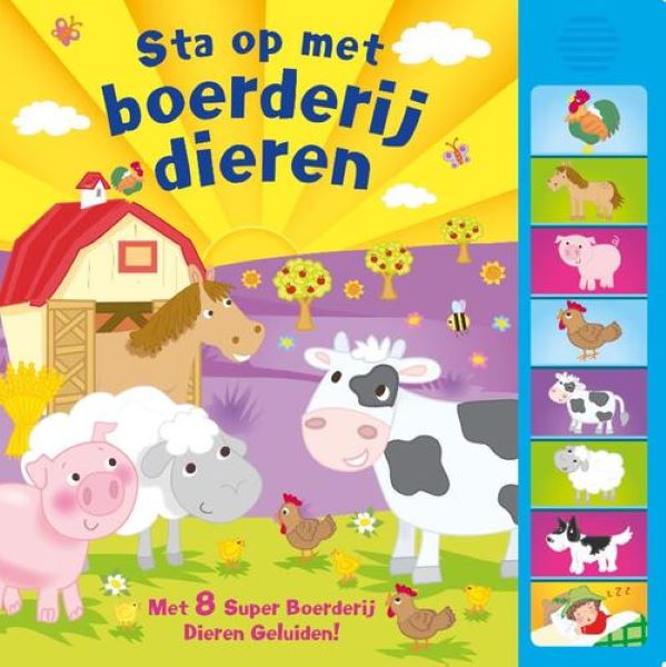 Rebo boek geluid sta op boerderijdieren
