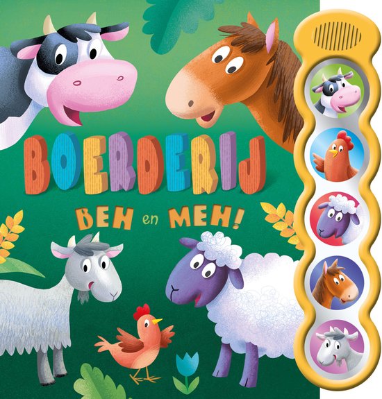 Rebo Boerderij Beh en Meh 5 geluidenboek