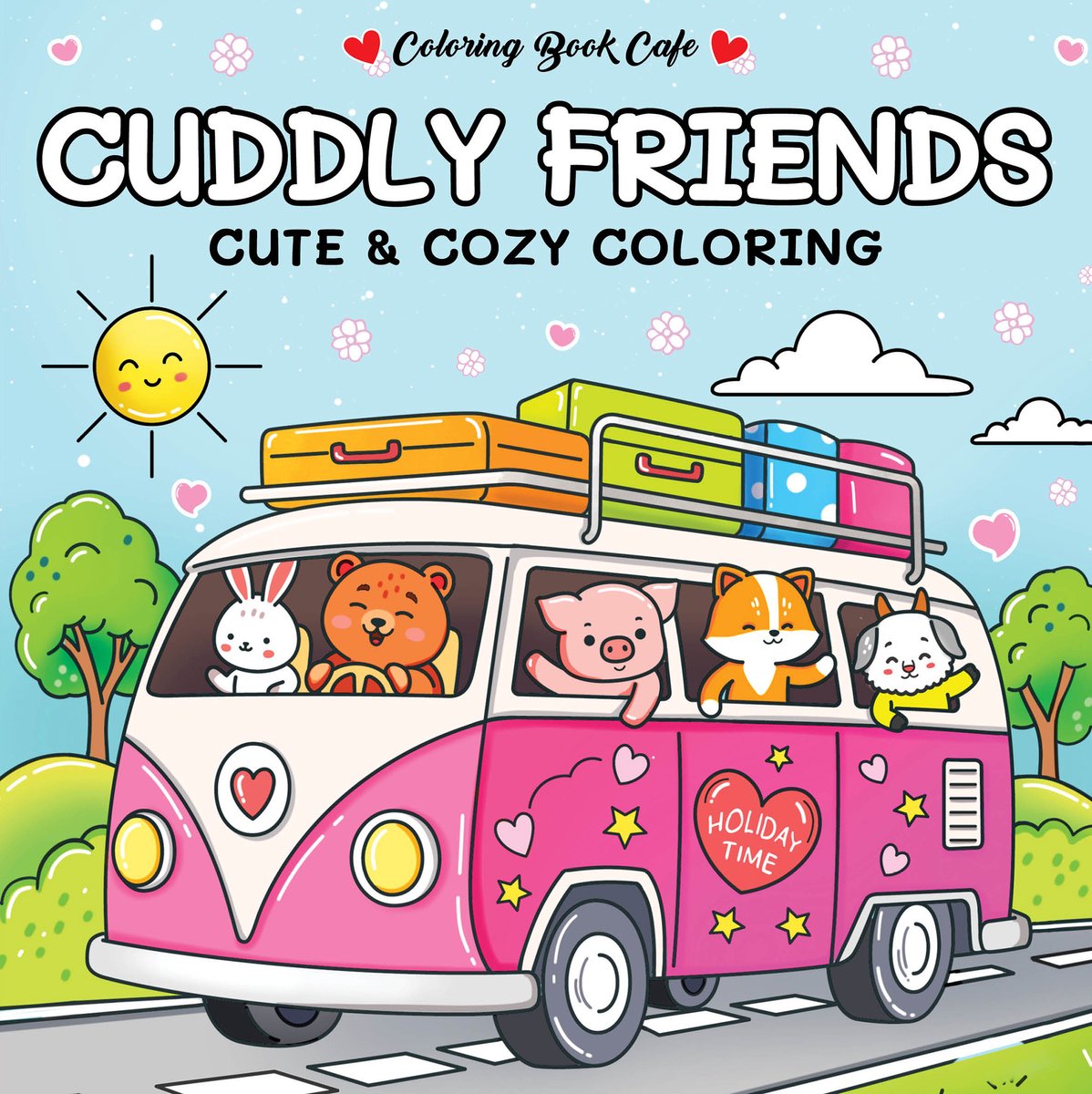 Cuddly friends Cute & Cozy coloring