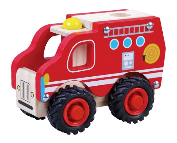 Brandweerauto hout 37192