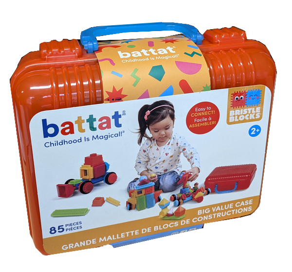 85 Bristle Blocks in koffer 3071Z