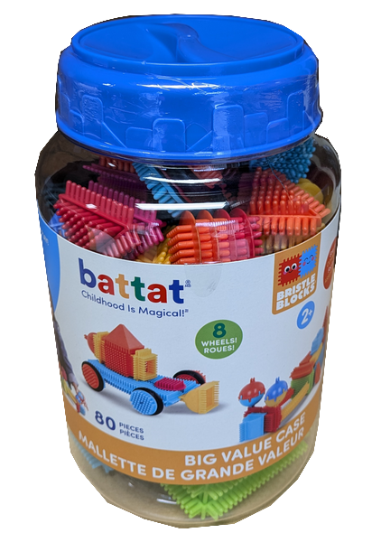 80 Bristle Blocks in pot 73102