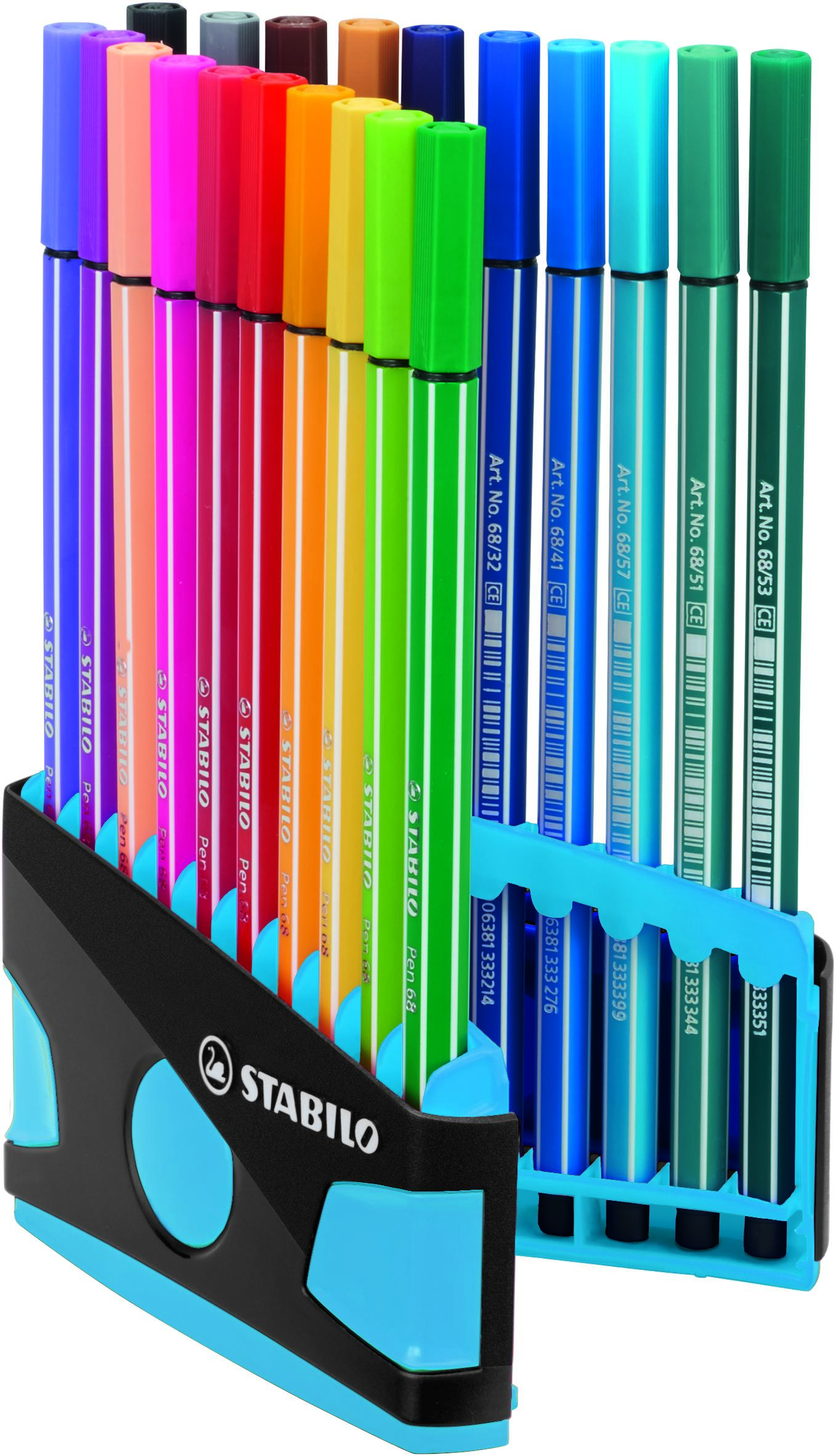 Stabilo 20 pen 68 Colorparade Antr/blauw