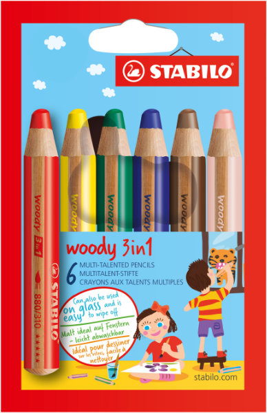 Stabilo 6 Woody 880 in etui 8806