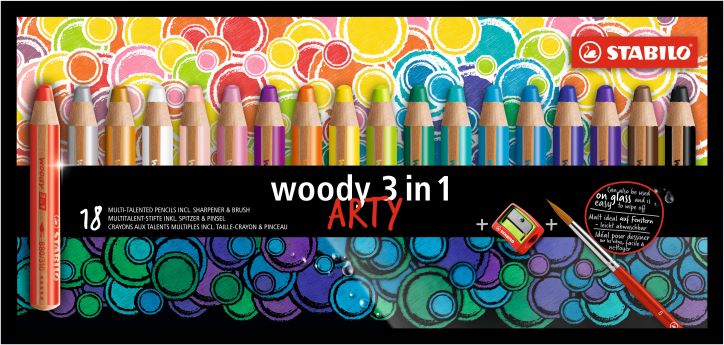 18 Stabilo ARTY woody 3in1 880/18-1-20