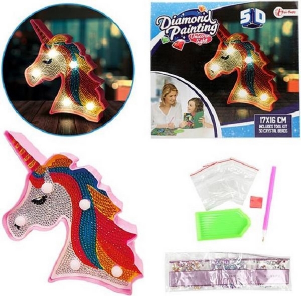 Diamond painting lamp Eenhoorn 46655A