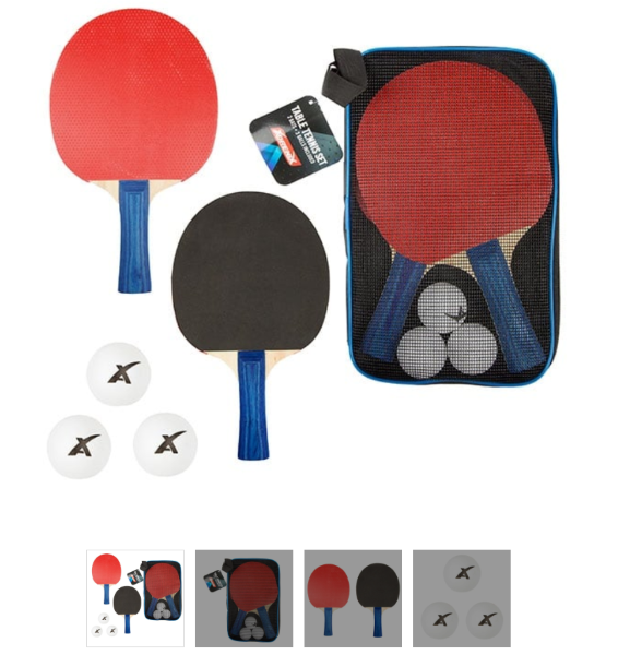 Tafeltennis set 2 batjes+ 3 bal 42495A
