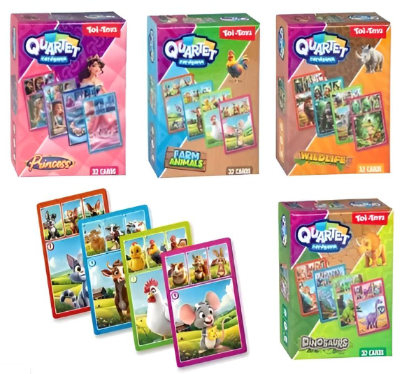Kwartet kaartspel 4 ass. 51067Z