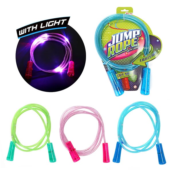 Springtouw met licht 3 ass. 68020Z